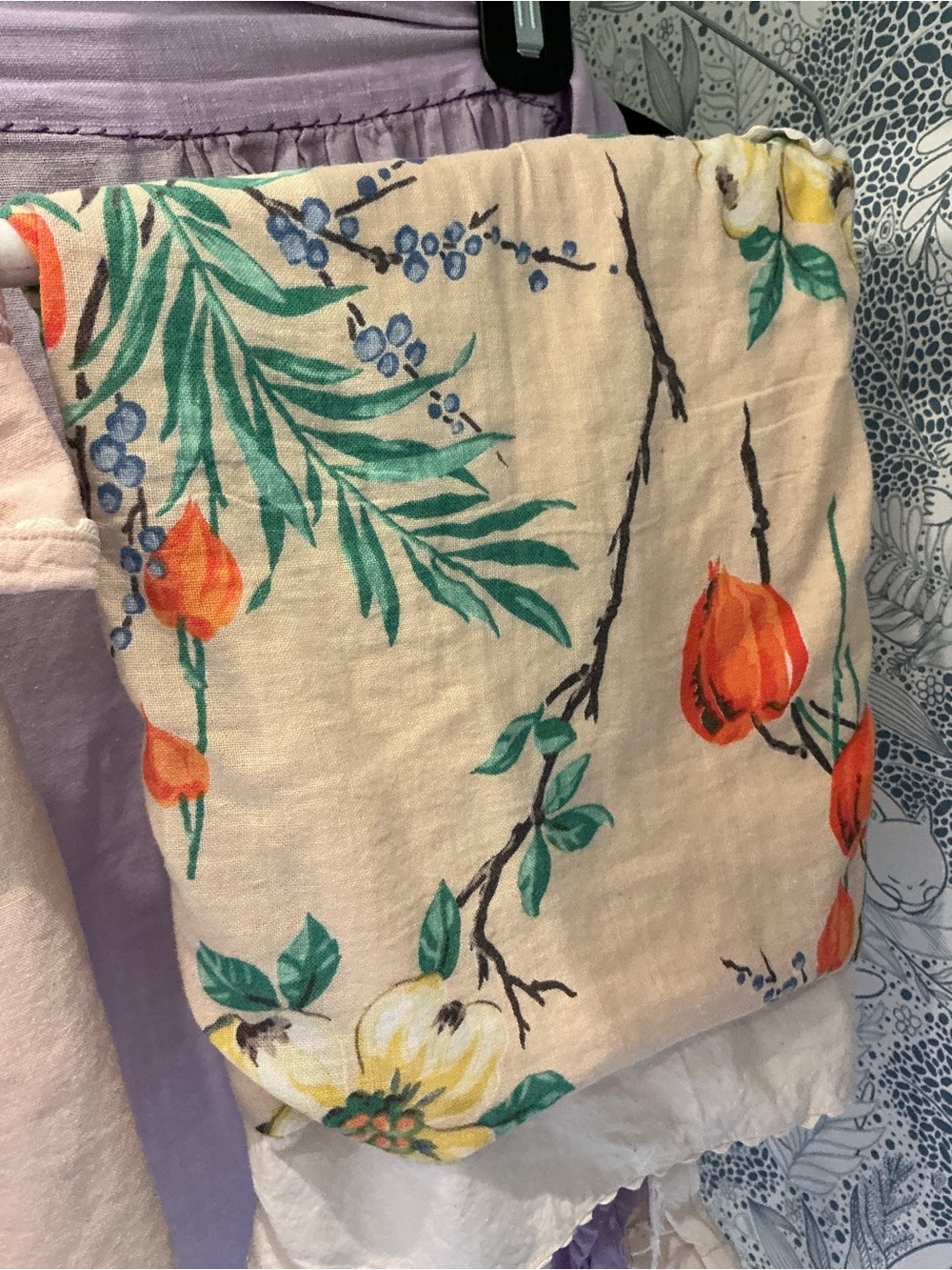 Vintage Mixed Apron and Kitchen Textile Lot - Floral & Novelty Prints